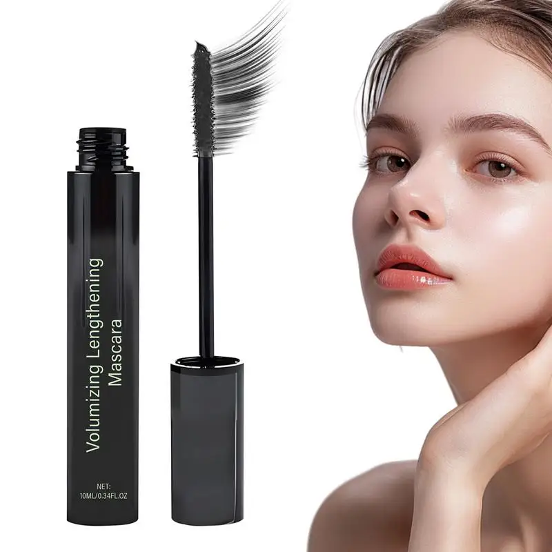 Mascara volumisant Tube Mascara à friser brosse Ultra-fine allonge les cils imperméable à séchage rapide Mascara à friser marron noir