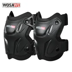WOSAWE Adult MTB Motorcycle Knee Pads Elbow Ski Skateboard Snowboard Knee Pads Motocross Adult Knee Elbow Pads