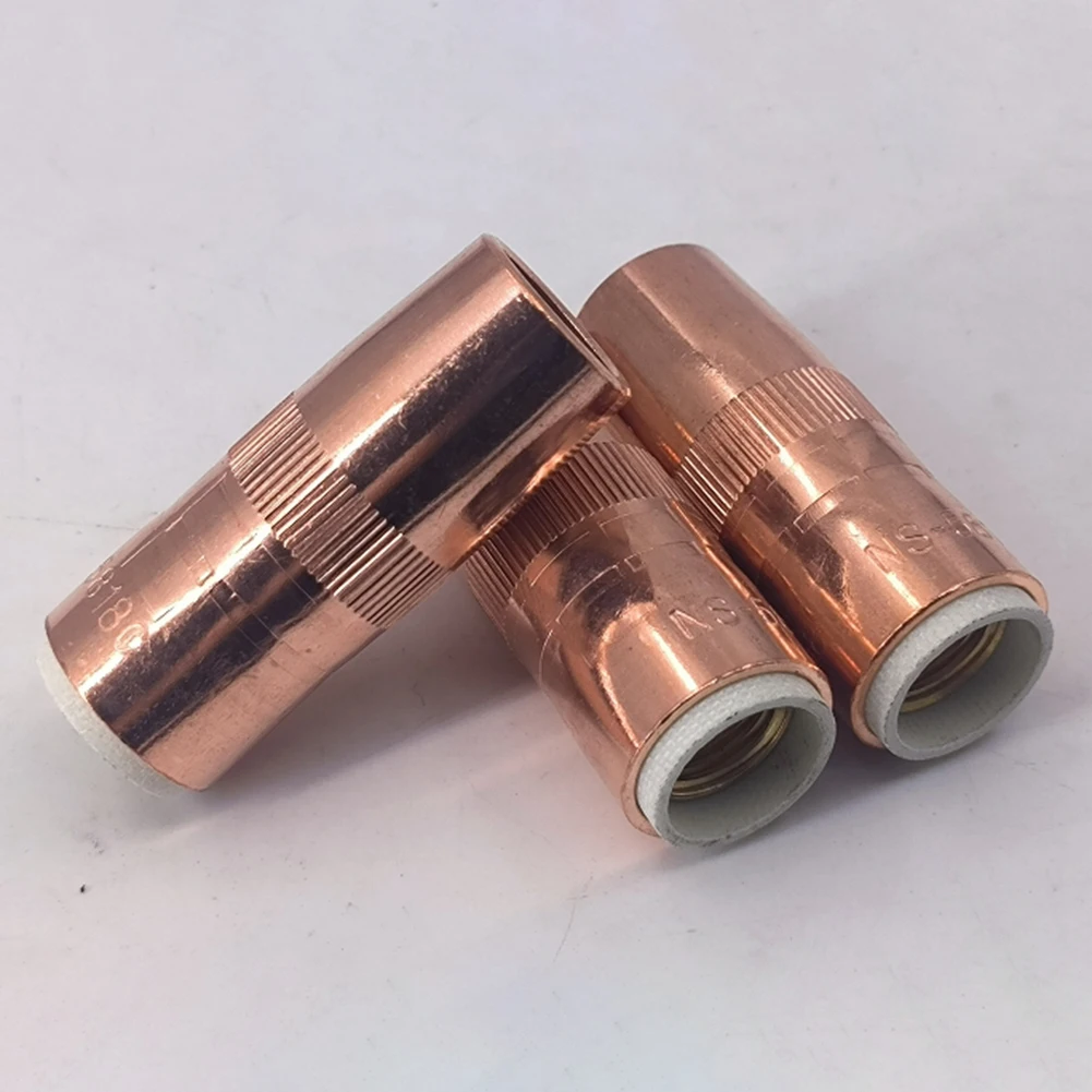 

5-Pack NS-1218C Nozzle Slim 1/2" 1/8" Fluted Copper For Bernard G Gas Outside Nozzle Welding Tool Accessories