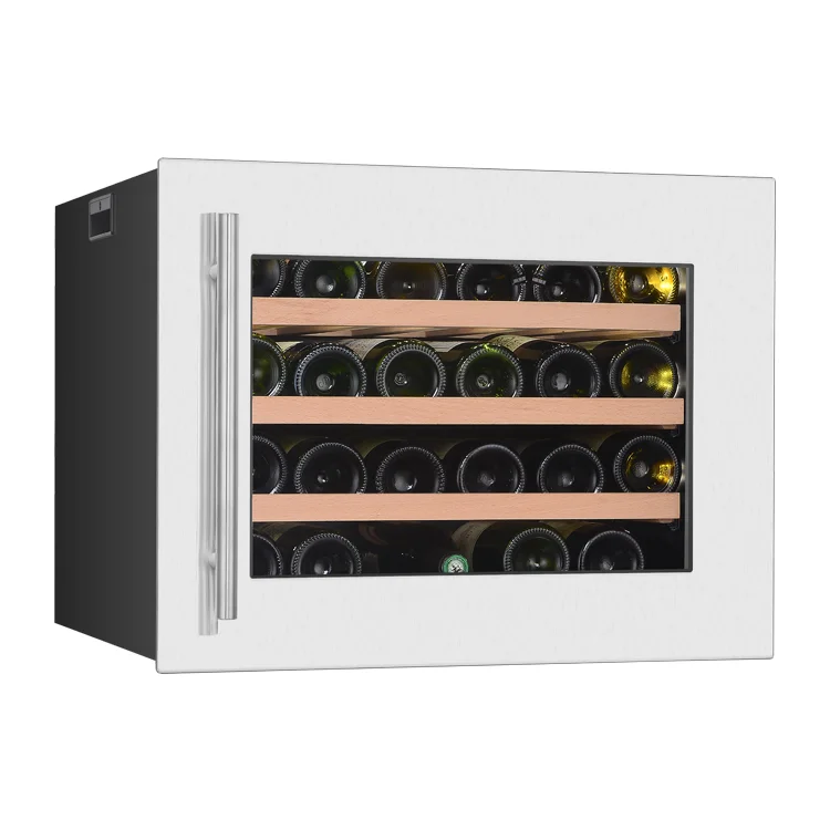 Kitchen Built-in 51L Inverter Compressor Wine Cooler 24 Bottles Wine Fridge for Home