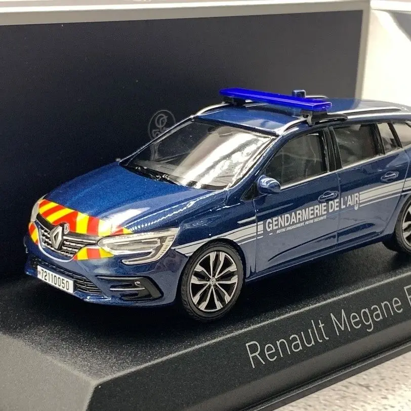 Norev 1/43 Renault Megane Police Car Edition Alloy Car Model