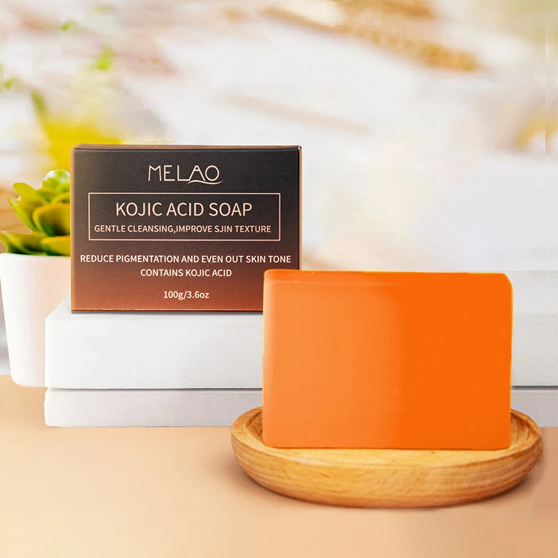 صابون MELAO-Kojic مصنوع يدويًا مع صابون يد لطيف ، تنظيف عميق ، أسود ، بقعة ، بيع بالجملة من المصنع ، عبر الحدود