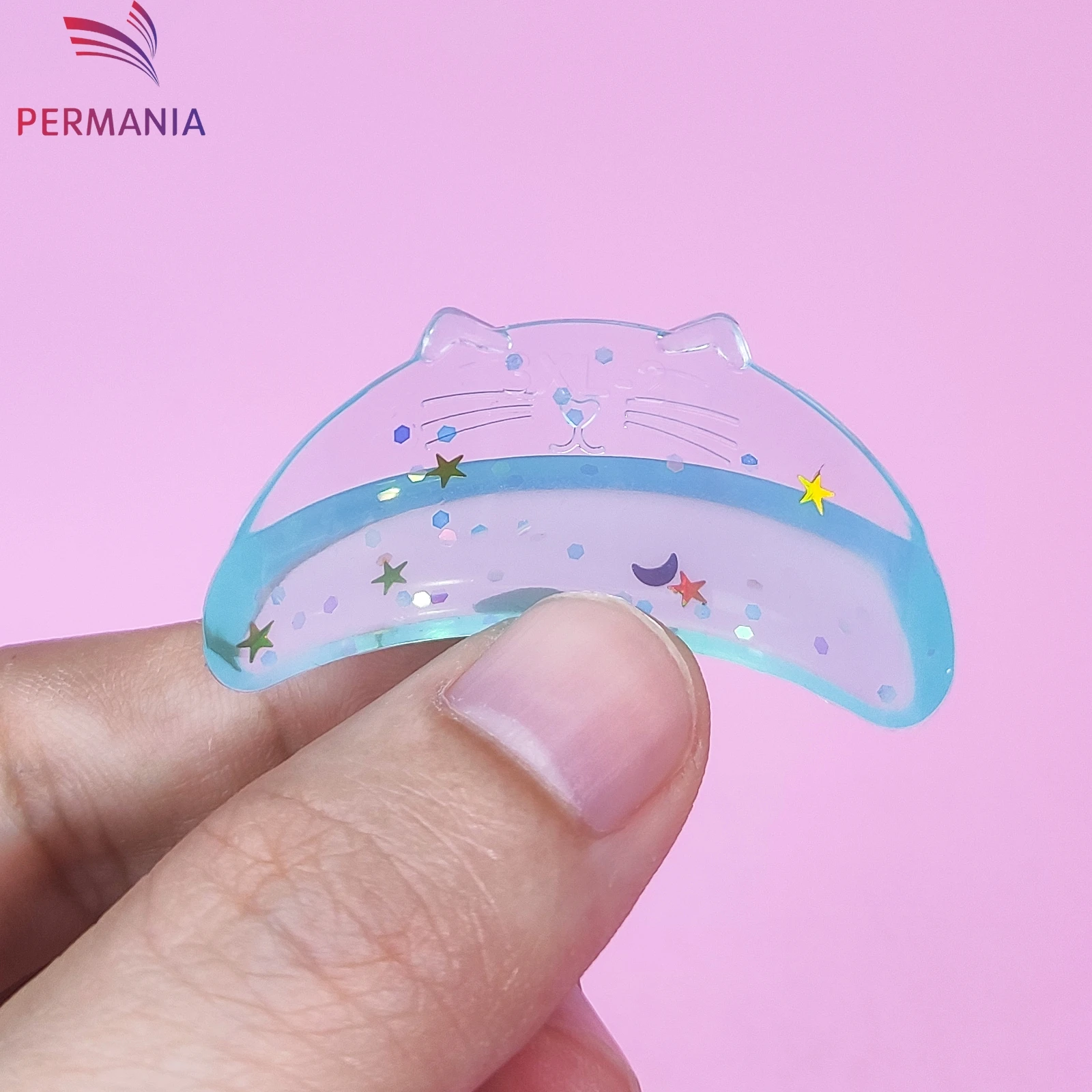 แผ่นดัดขนตาซิลิโคน PERMANIA 7 คู่ แบบ C Curl แผ่นดัดขนตาแบบมีกาวในตัว สำหรับยกขนตา 3 มิติ อุปกรณ์เสริมสำหรับดัดขนตา เครื่องมือแต่งหน้า