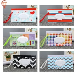 1pc Portable Baby Wet Wipes Bag Tissue Box Container Eco-friendly Reusable Wipes Storage Clamshell Baby Cleaning Wipes Box