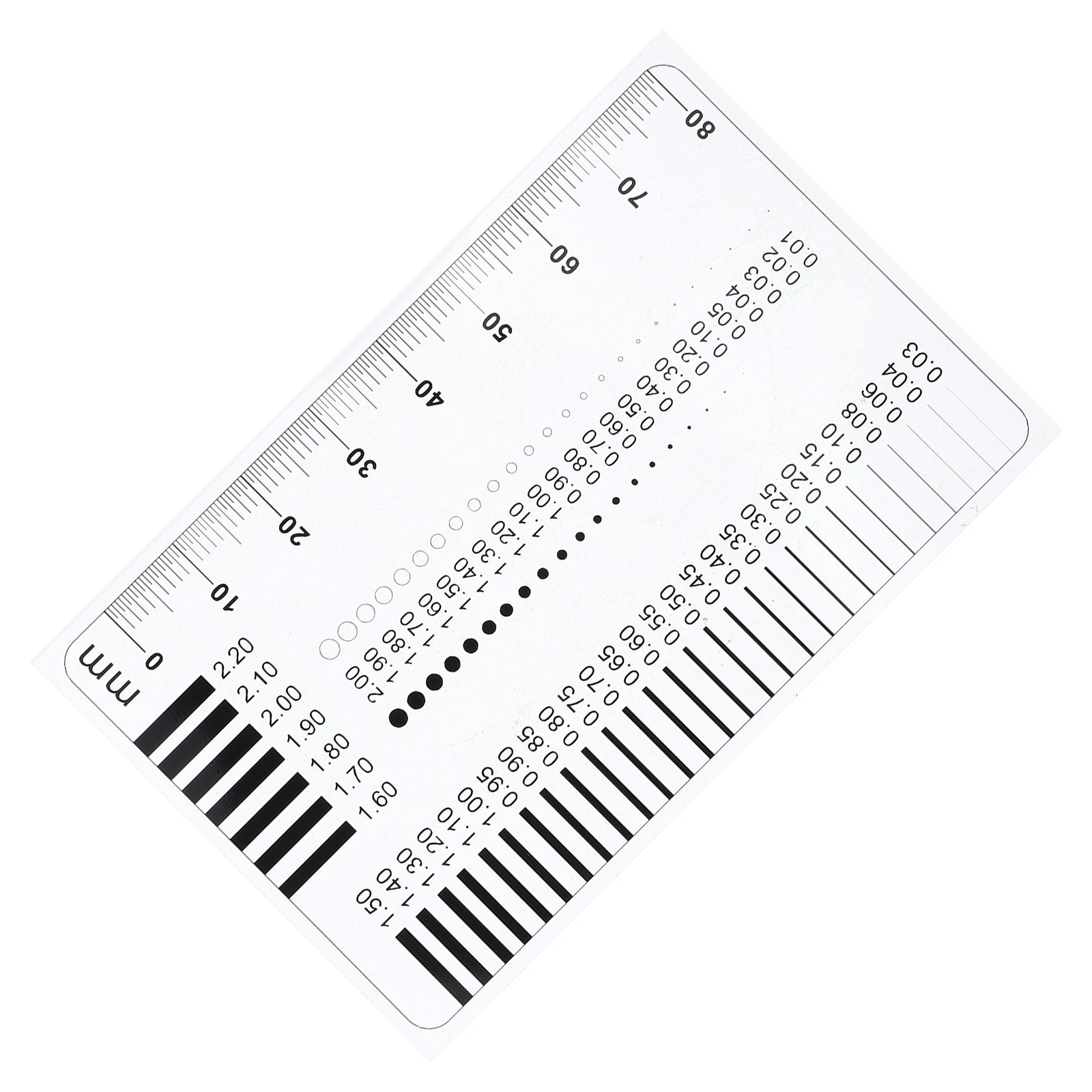 

Gauge Ruler High Precision Measurement Tool for Crack Width Film Ruler Plastic Detection Flaw Measuring Instruments Diameter