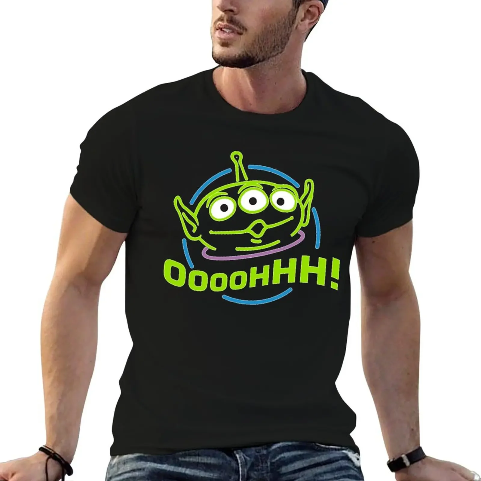 Oooohhhhhh! Alien T-Shirt anime figures blanks basketball graphic tees mens clothes