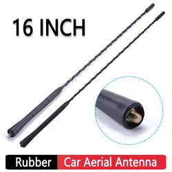 16 Inch Universal Auto Car Roof Mast Whip Stereo Radio FM/AM Signal Aerial Amplified Booster Antenna with Two Screws for Toyota