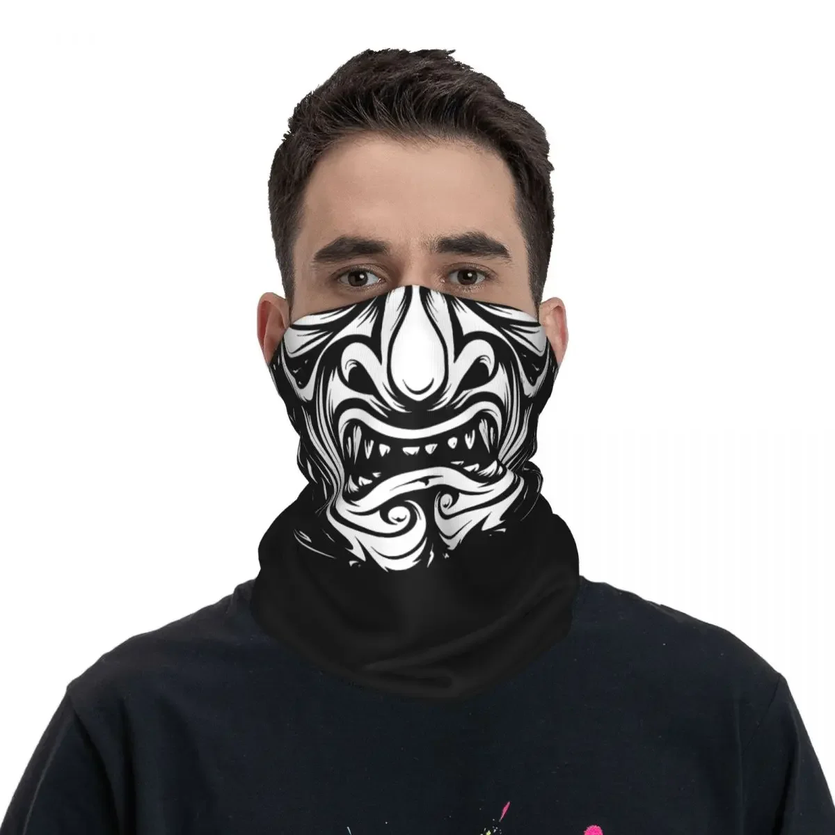 Japan Samurai Bandana Neck Cover Printed  Balaclavas Mask Scarf Multifunctional Headwear Riding Unisex Adult Windproof