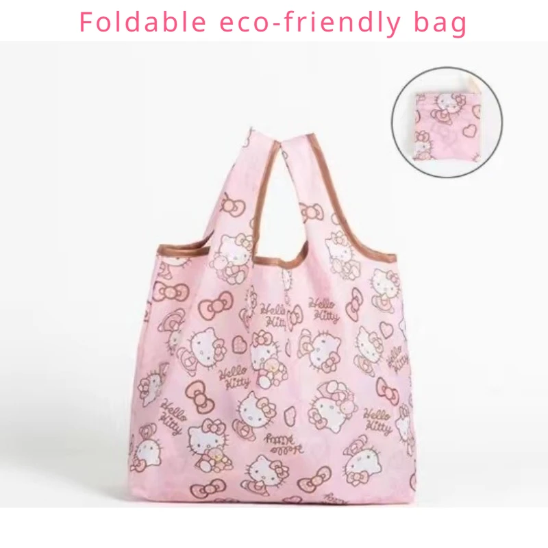 

Sanrio Hello Kitty Mini Reusable Bags Anime Figure Anime Merchandise Decoration Waterproof Cartoon Eco-Friendly Convenience Pack