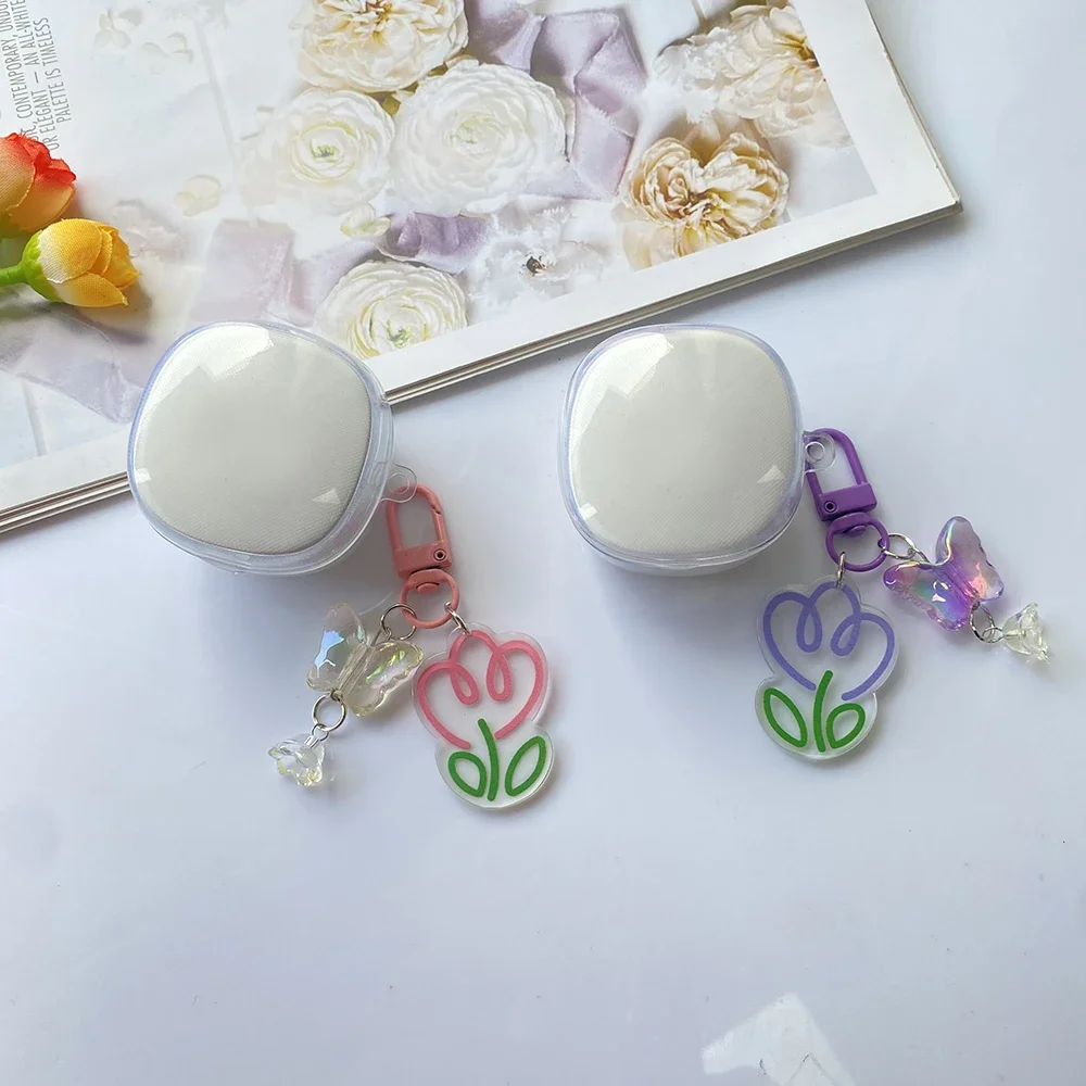 Redmi Buds 6 Active/6play 6 6s 6lite чехол милый мультяшный корпус роскошный брелок с цветком прозрачный силиконовый чехол для наушников