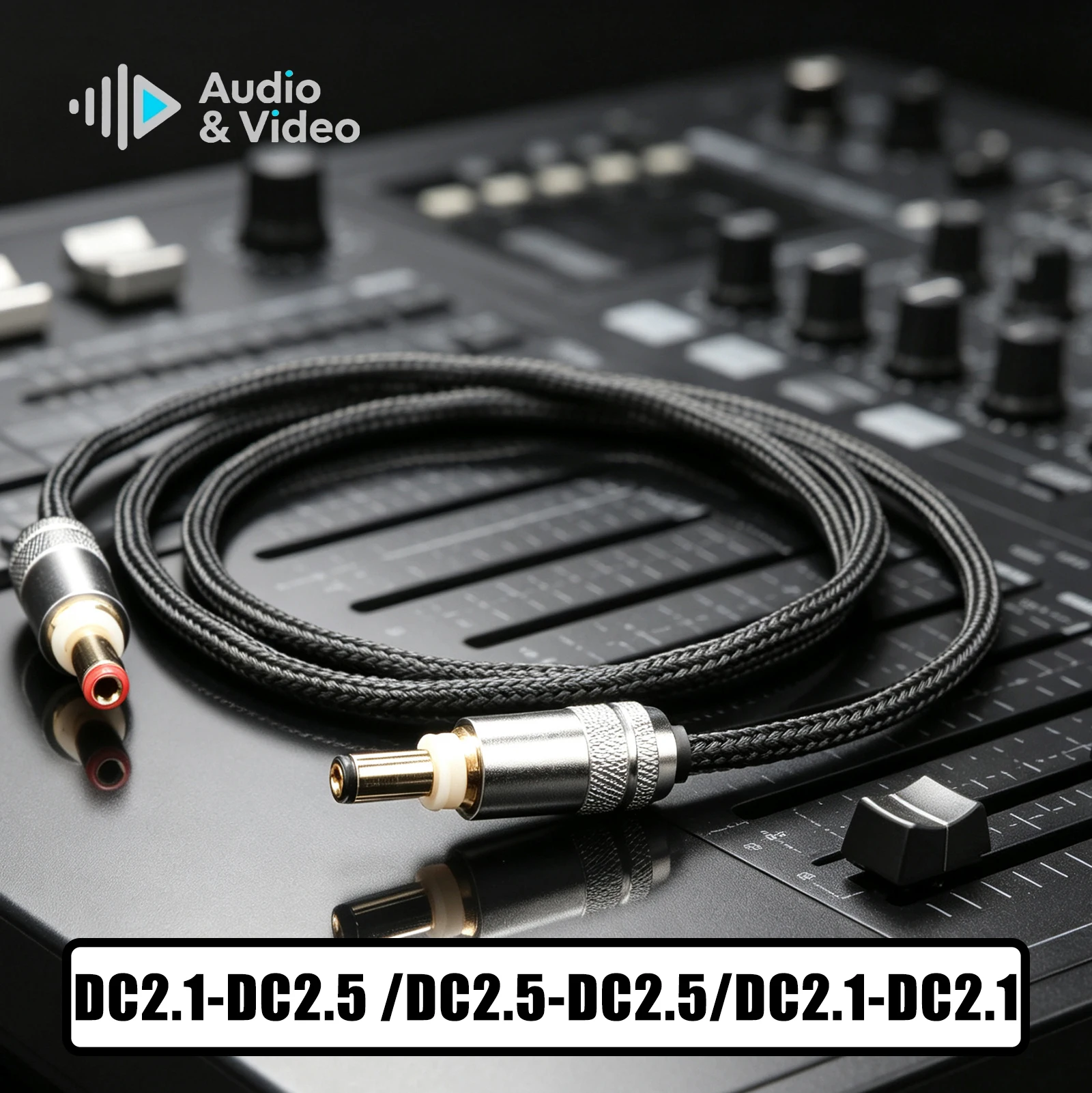 DC Cable 5.5mm*2.1mm/2.5mm Linear Power Output DC Line Phono Amplifier Cable DC Linear Power Supply Cable
