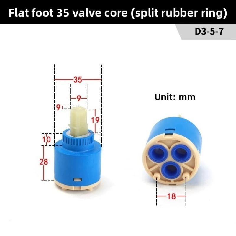 주방 싱크 수도꼭지용 세라믹 카트리지 - 25/35/40mm, 온수기 혼합 밸브 수리 부품