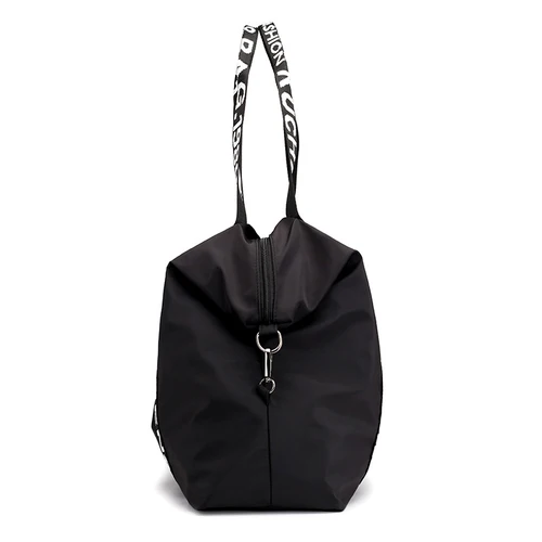 Imagen 2 del producto Bolso de mano literario de nailon para mujer, bandolera de gran capacidad con correa de letras, a la moda