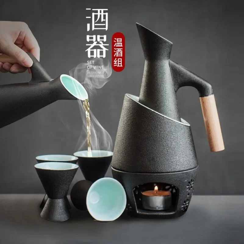 

Wine thermostat, wine cooker set, wine glass, high temperature pot