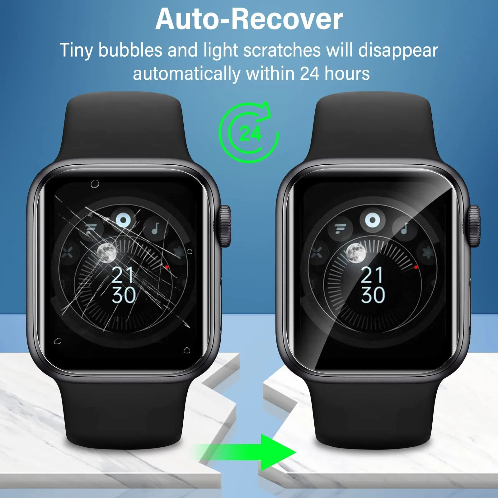 Screenprotector Heldere volledige beschermfolie voor Apple Watch 9 8 7 6 SE 5 4 45MM 41MM 40MM 44MM Niet glas voor iWatch 8 Ultra 49MM