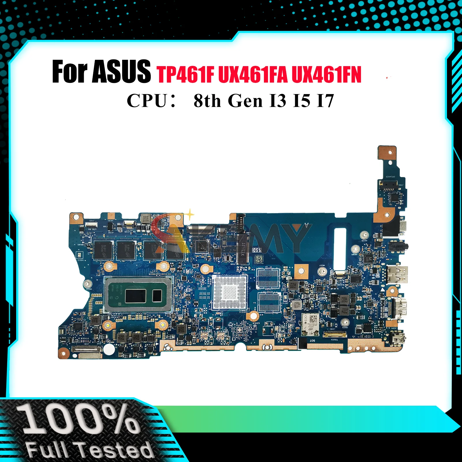 

UX461FA Laptop Motherboard For ASUS ZenBook UX46UN UX46UA TP461UA UX461 TP461UN Mainboard With I3 I5 I7 CPU 100% tests OK stk