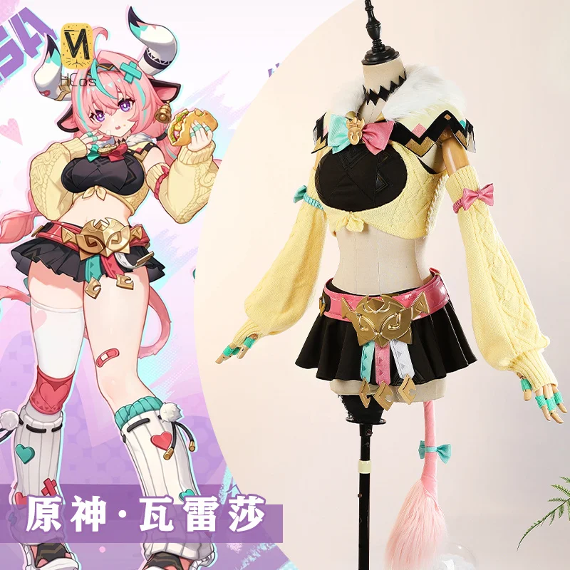 

HCos Genshin Impact Varesa cosplay Costume Christmas Halloween Party Sweet Lolita Women Dress Accessories Props Uniform