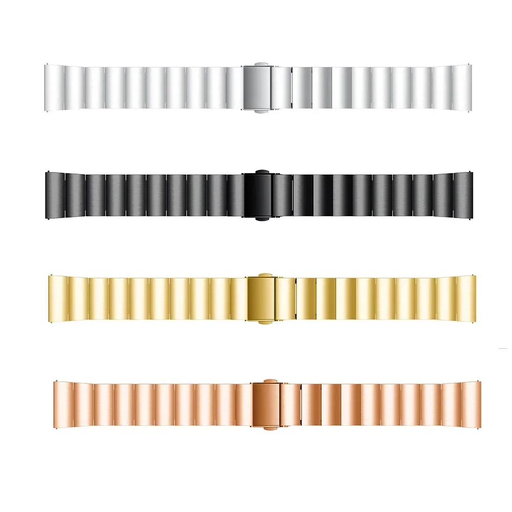 For Samsung galaxy watch Active 2 44mm 40mm Stainless Steel 20MM Watch Strap band Bracelet Metal Active2 Watchbands With Tool
