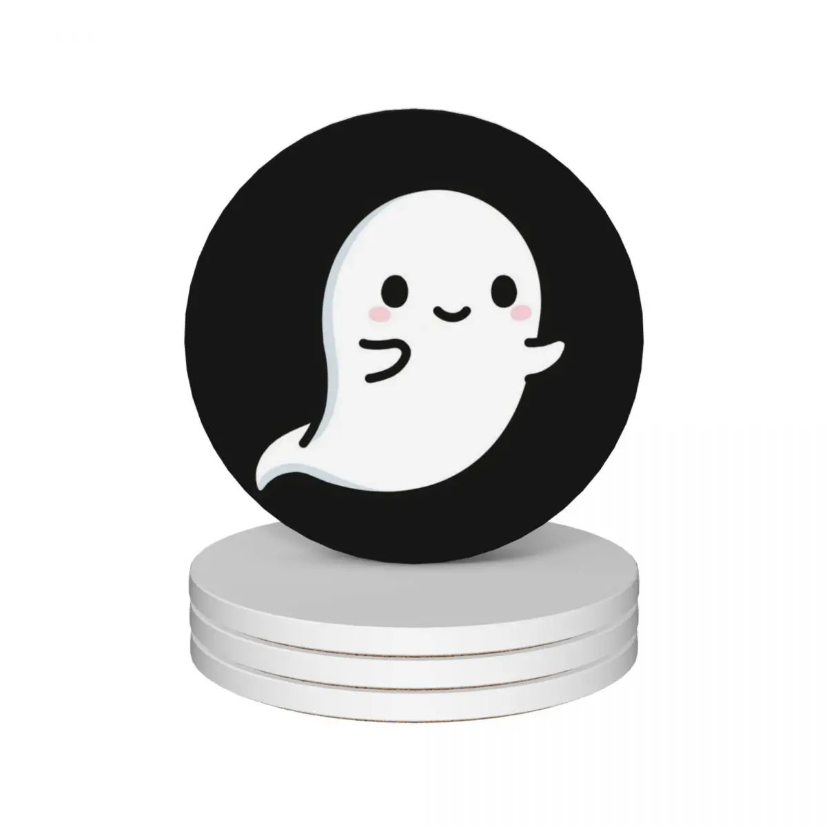 

Ghost Ceramic Coasters (Set of 4) Cup for tea funny customized custom Coasters