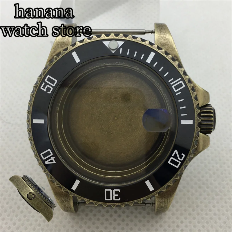 

BLIGER 43mm bronze case AR Sapphire glass suitable for NH34 NH35 NH35A NH36 36A ETA2824 PT5000 movement watch modification parts