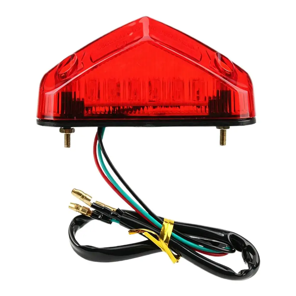 12V Motorrad-Bremsrücklicht E-geprüft, Motorrad-Stopp- und Kennzeichenleuchte, universell für ATV und Dirt Bike