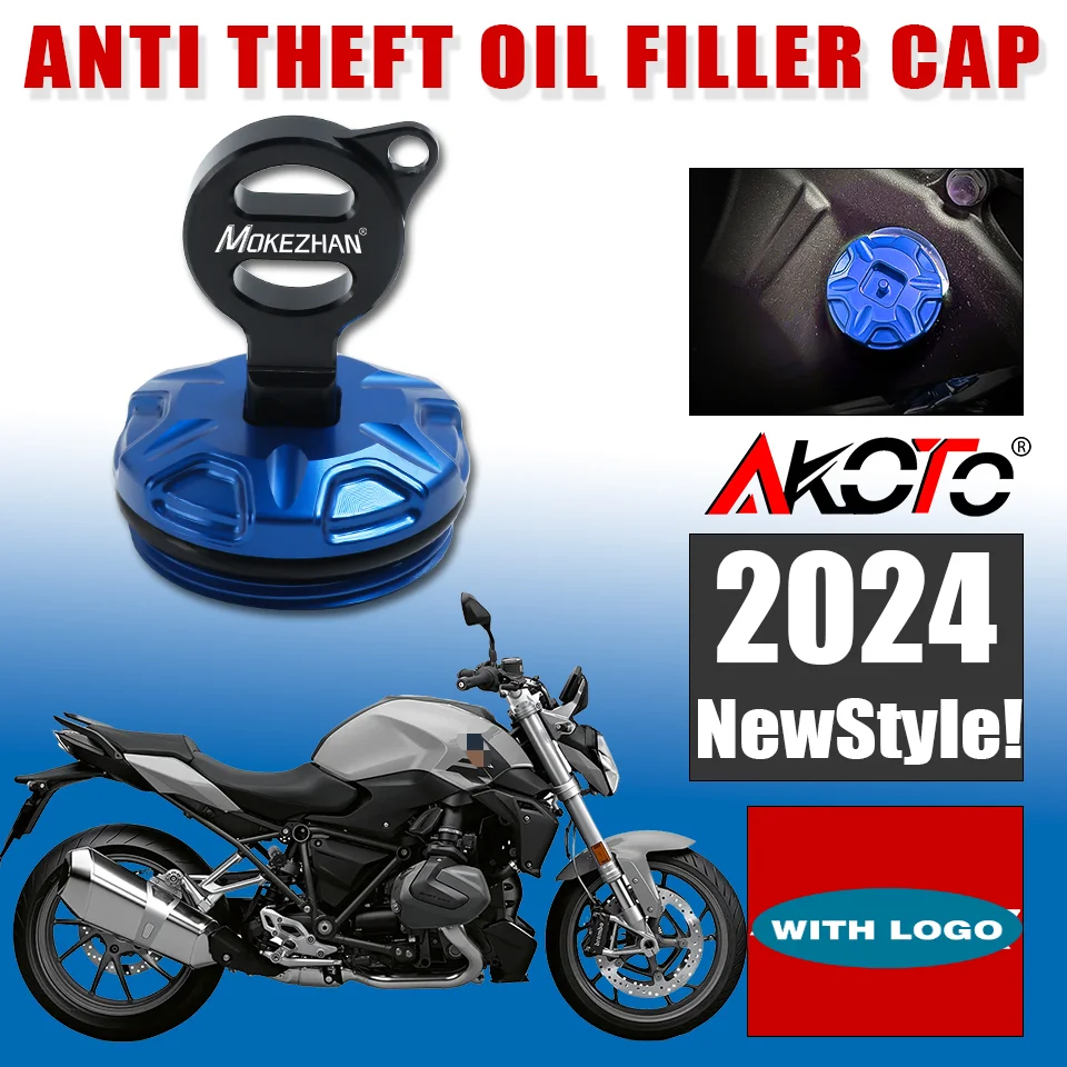 

NEW Motorcycles Anti theft Oil Filler Cap Engine Oil Plug Cover For BMW R1250 R1250R R1250RS 1250 RS R 1250RS 1250R 2019-2024