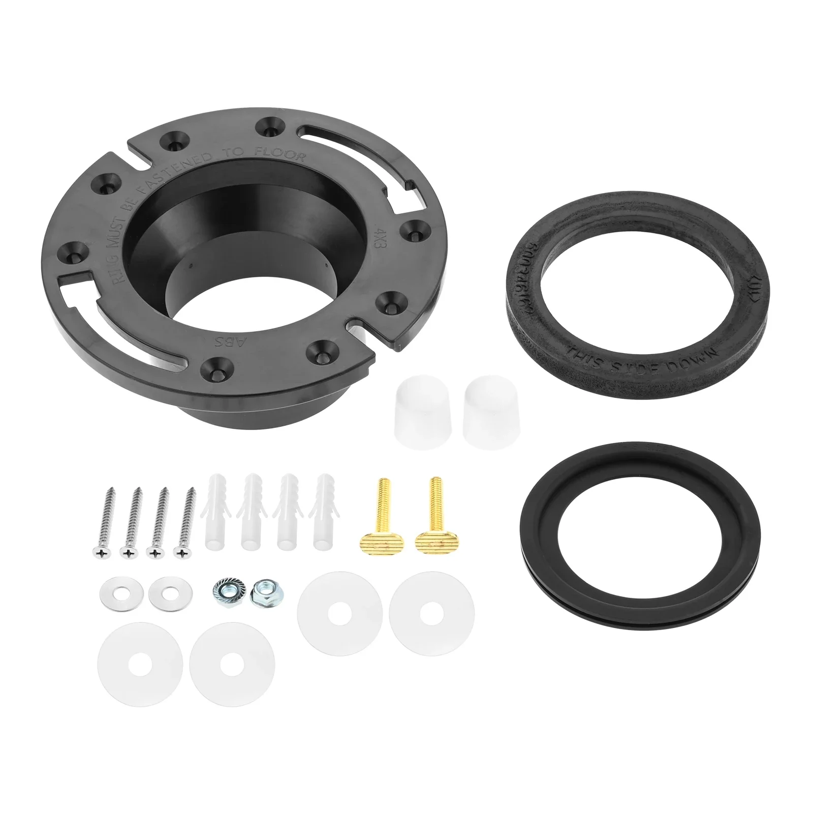 

RV Toilet Seal and 3" Socket Flange Kit for RV 300/310/320 Toilets #385345892 Flange #385311658 Flush Seal #385311652 Base Seal
