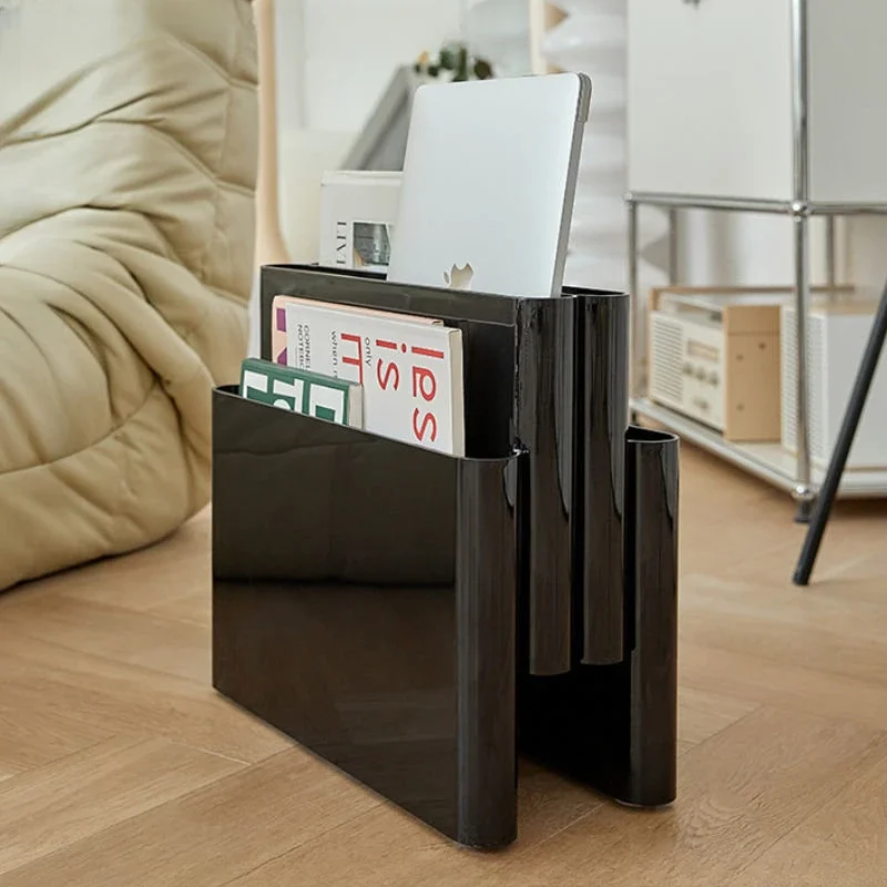 Medieval Magazine Rack ABS Bookshelf Landing Newspaper Book Shelf Home Decoration Accessories Space Saving Furniture