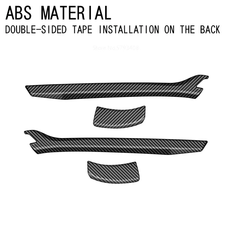 For Mazda CX-60 CX60 CX 60 2022 2023 2024 ABS black  Rearview Mirror Anti friction Strip Moulding Frame Cover Trim Accessories