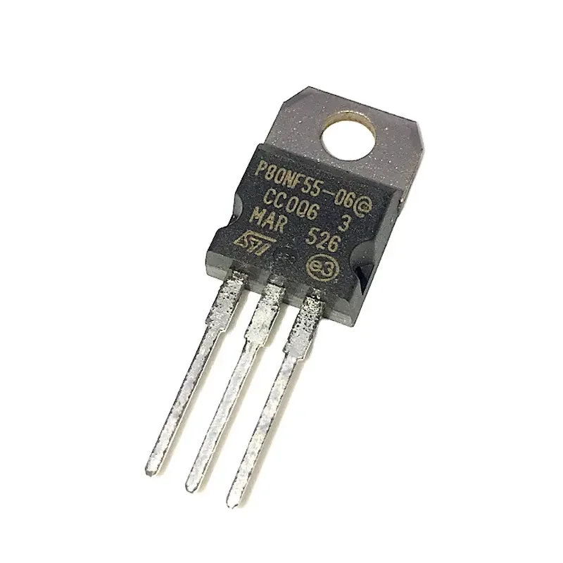 

20PCS STP80NF55-06 P80NF55 STP80NF55 TO-220 55V 80A MOSFET New original