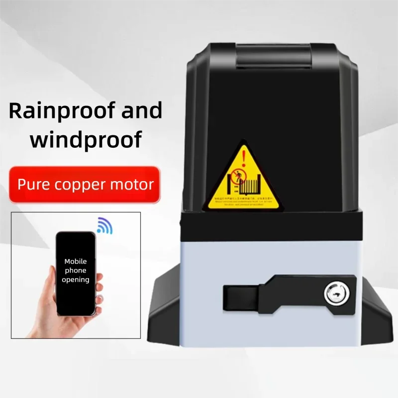 Operador elétrico de porta deslizante, abridor automático de porta deslizante, controle remoto duplo elétrico, abridor de porta de garagem compacto