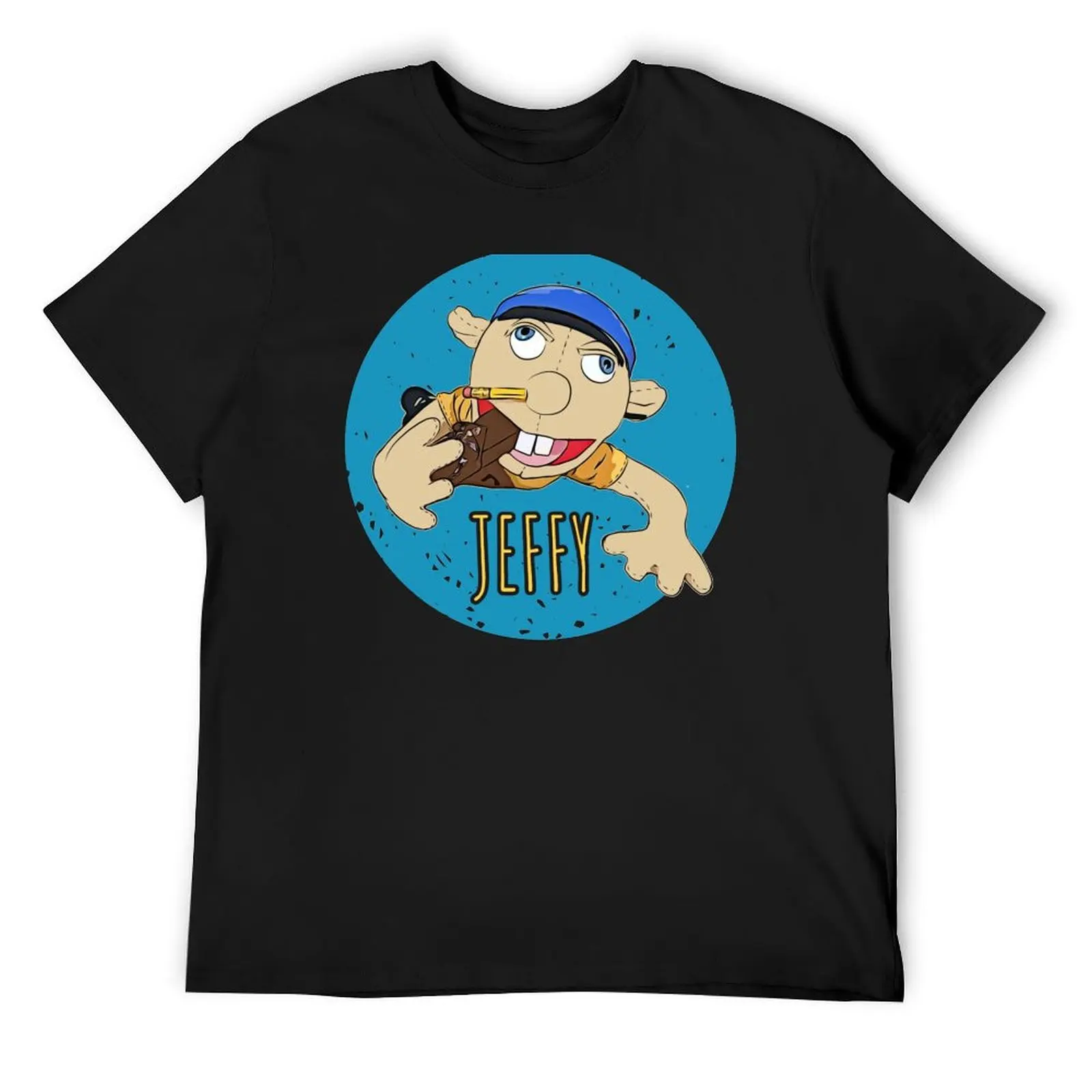 

Jeffy The Puppet Hot selling! T-Shirt vintage plain Blouse boys whites mens clothing