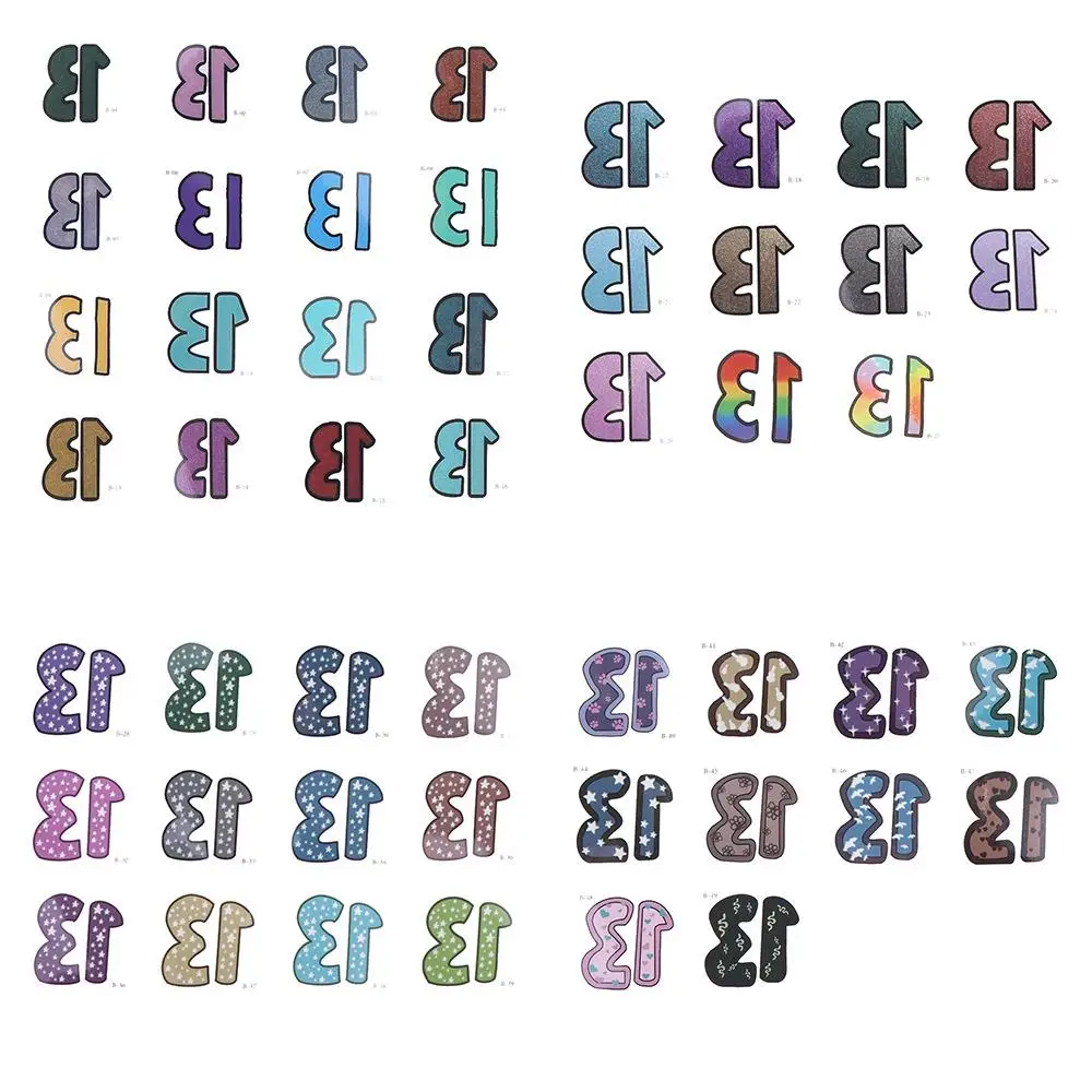 

Colorful Numbers Temporary Tattoos Sticker Waterproof Disposable Concert Fan Support Stickers Long Lasting Graffiti
