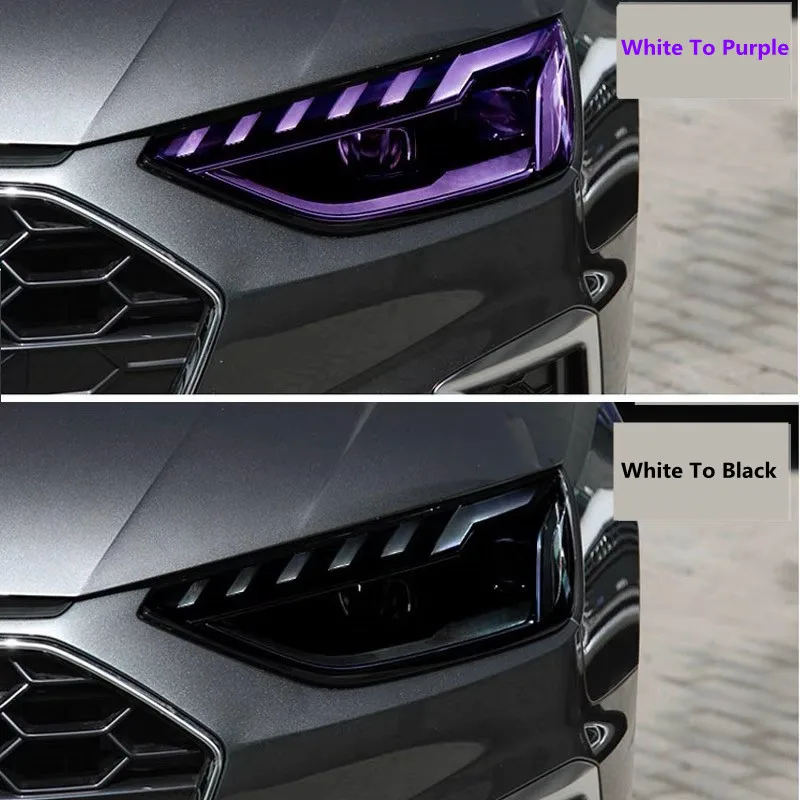 

TPU Photochromic Headlight Protection Film PPF Paint Protection Photochromic Film UV Color Change Headlight Anti-scratch Film