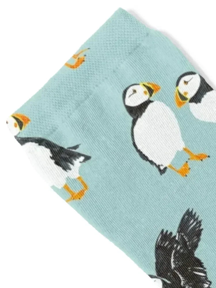 PUFFINS Socks sheer christmass gift sports stockings halloween Man Socks Women's