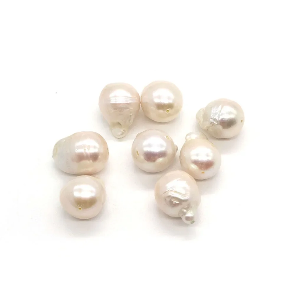 Natural Freshwater Pearls Beads Baroque Through Holes Beads for Jewelry Making DIY Bracelets Necklace Earrings Accessories