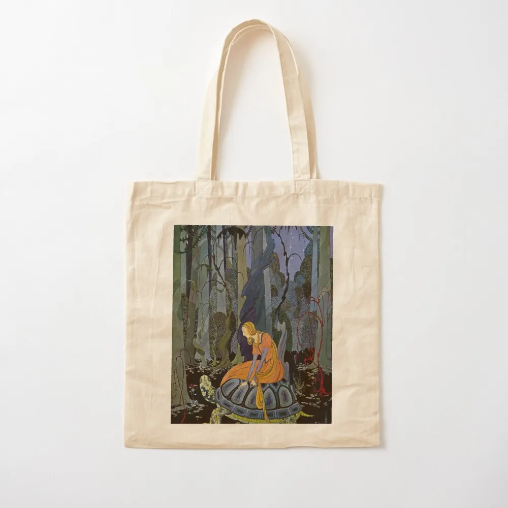 Enchanted Forest Turtle' Old French Fairy Tales, illustrated by Virginia Frances Sterrett (1920) Tote Bag