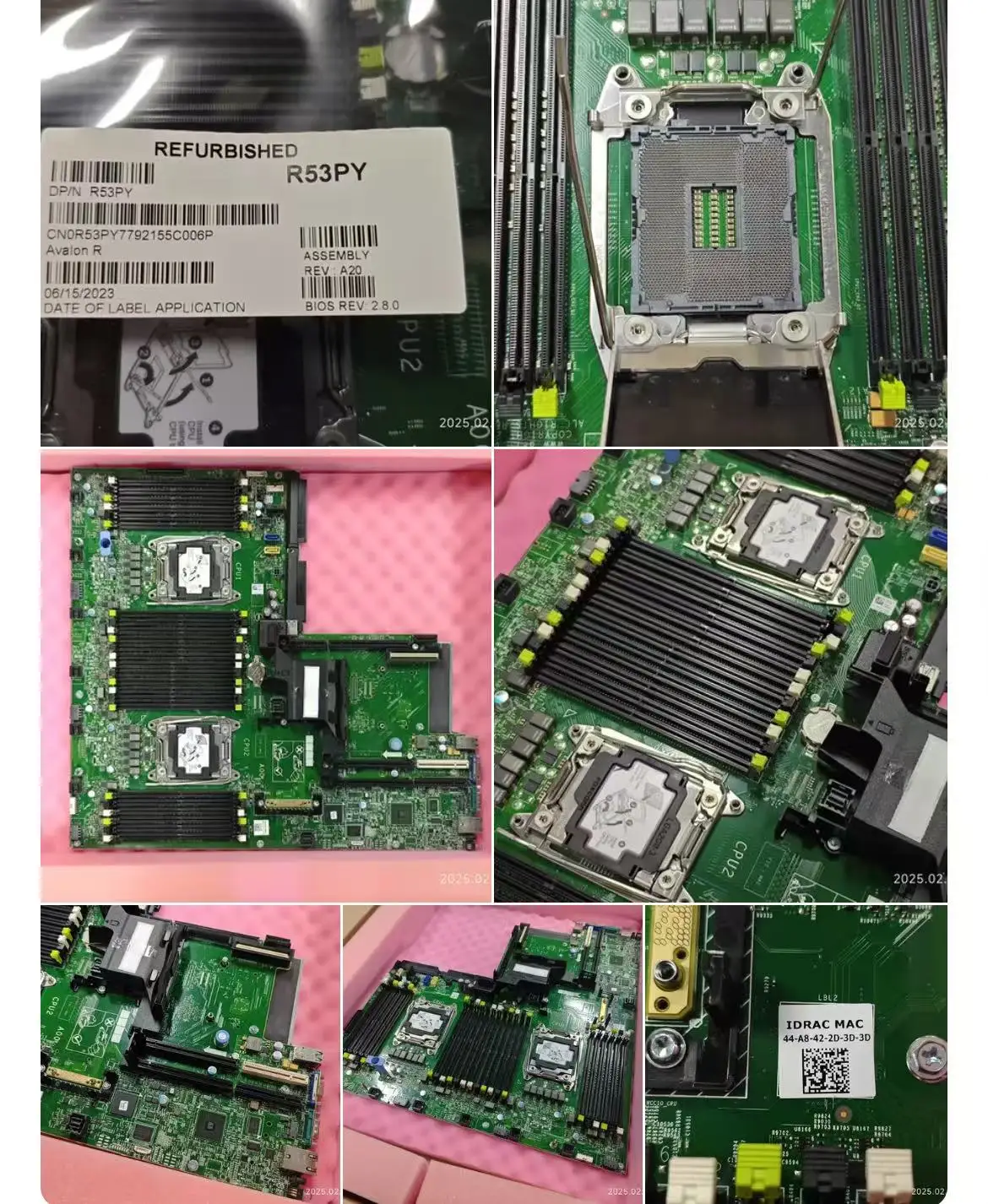 Original new R53PY 0R53PY FOR DELL R7910 dual server motherboard 100% Test  OK