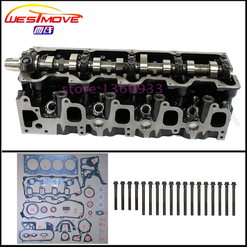 3L Engine complete cylinder head gasket bolt for Toyota Hilux 4Runner HiAce Land Cruiser Dyna Dyna 150 ToyoAce 2779cc 2.8 D 8V