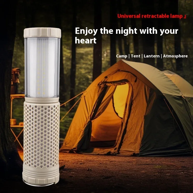 2 In 1 Camping Light Camping ไฟฉายแขวนตะขอแบบพกพาเต็นท์ไฟฉุกเฉิน Camping อุปกรณ์เสริม