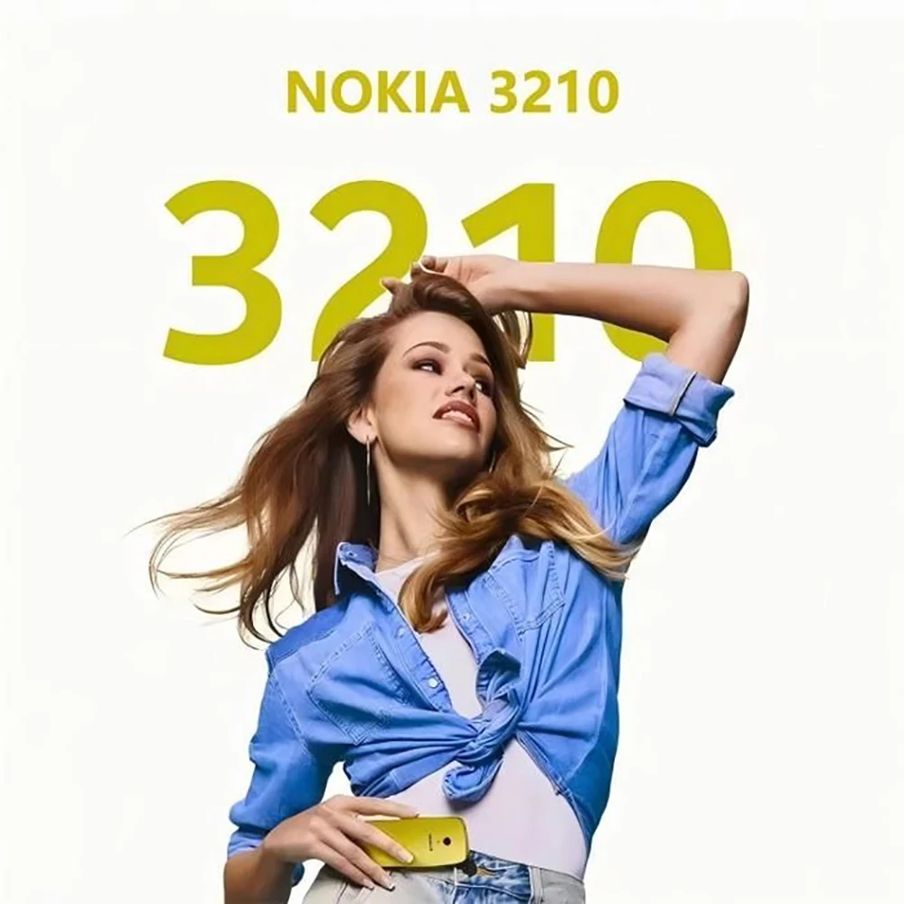 Nokia 3210 4G Backup Phone 2SIM Dual Standby Bluetooth 5.0 FM Radio Type-C 2MP 1450mAh Button Type Nokia Used Phone Unlocked