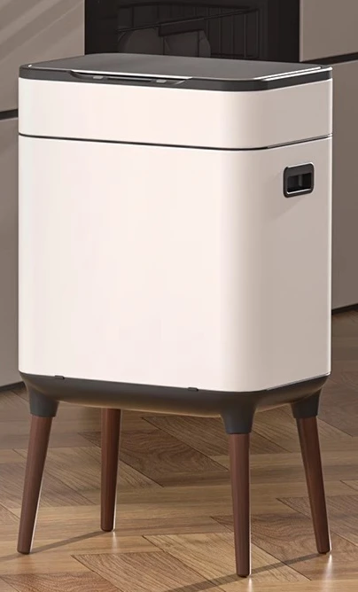 

Интеллектуальная индукционная классификация мусорное ведро бытовая кухня гостиная из нержавеющей стали высокая ножка с крышкой свет роскошь