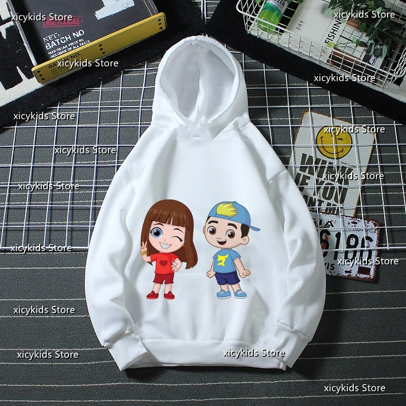 New Hot Sale Kids Hoodie Anime Luccas Neto Cartoon Print Boys Hoodie Fashion Spring Autumn Winter Girls long sleeves Sweatshirts