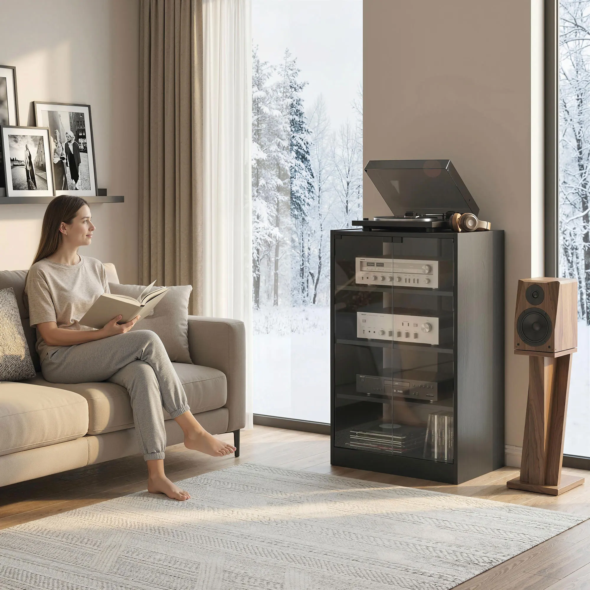 خزانة وسائط متعددة، خزانة ستير - مراجعة Gaming Console Cabinet وسعره