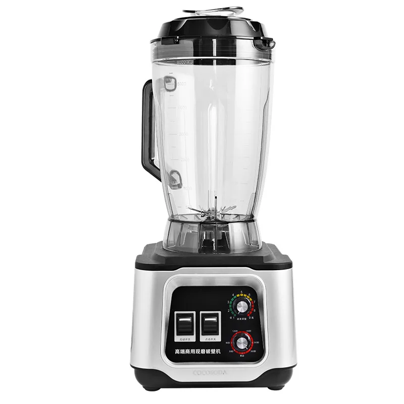 Commercial High-Speed Blender 6L Large-Capacity, for Soy Milk, Smoothies and Fruit Juices view 4