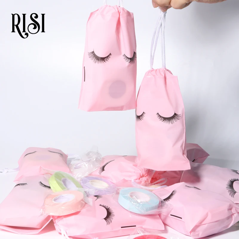 RISI 5Pcs/Bag Eyelash Extension Lint Free Eye Pads Prevent Allergy Tape Paper For Eyelash Patch Under Eye Pads Patch