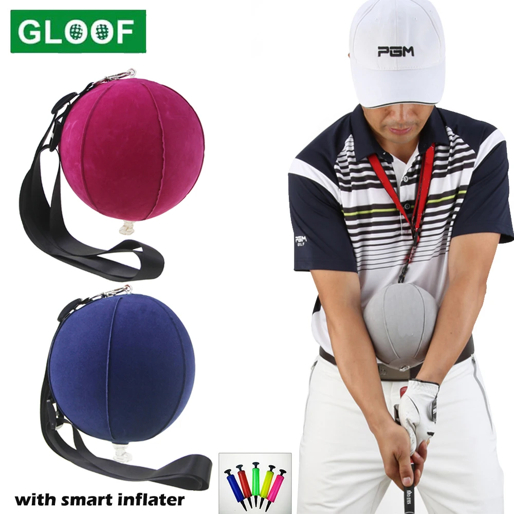 Bơm Hơi Golf Thông Minh Bóng Huấn Luyện Di Động Đầm Xòe Tay Corrector Tư Thế Phụ Trợ Sửa Dụng Cụ Hỗ Trợ Huấn Luyện Golf Phụ Kiện