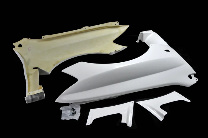 قطع غيار السيارات Mitsubishi Evolution 8 9 VRS Style Aero GT ذات فتحات أمامية من الألياف الزجاجية