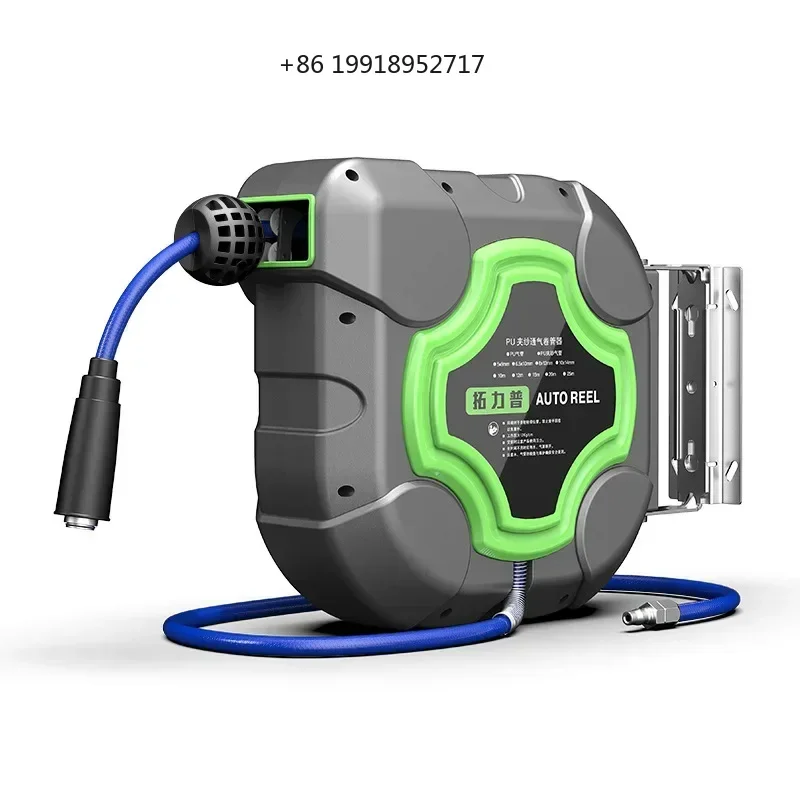 10/15/20/25M Air Drum Automatic Retractable Hose Reel Durable Air Pipe Car Beauty Repair Wind Pipe Pneumatic Tool Pu Tube