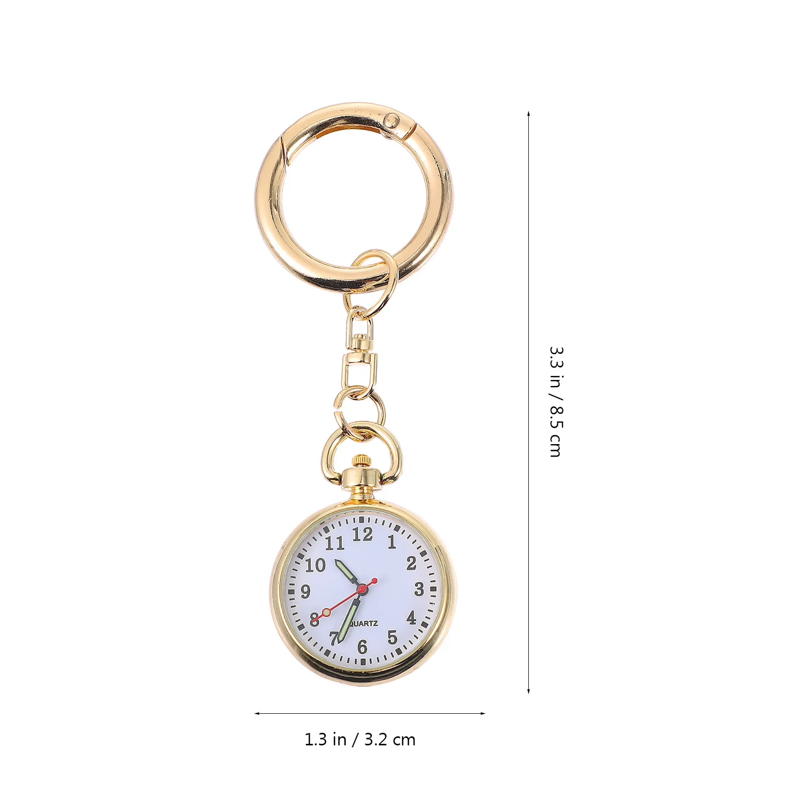 Mechanical Watches Godinnik Women Nurse Pocket Keychain Simple Hanging Fob Small view 2